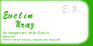evelin mraz business card